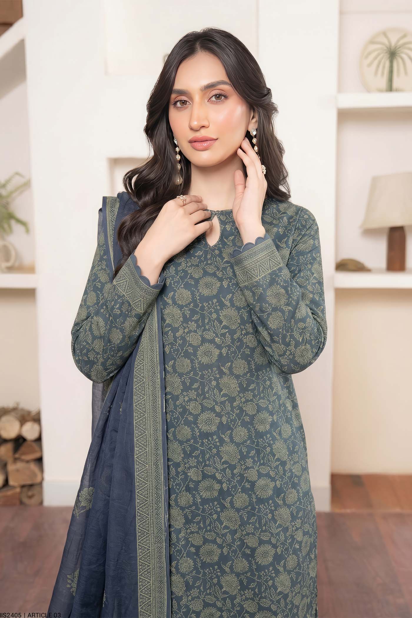 Bagh-e-Iram Jacquard Lawn V2 D10 Secondary image