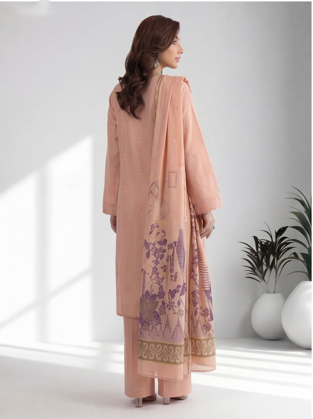 Chahrangi Embroidered Chikankari D03