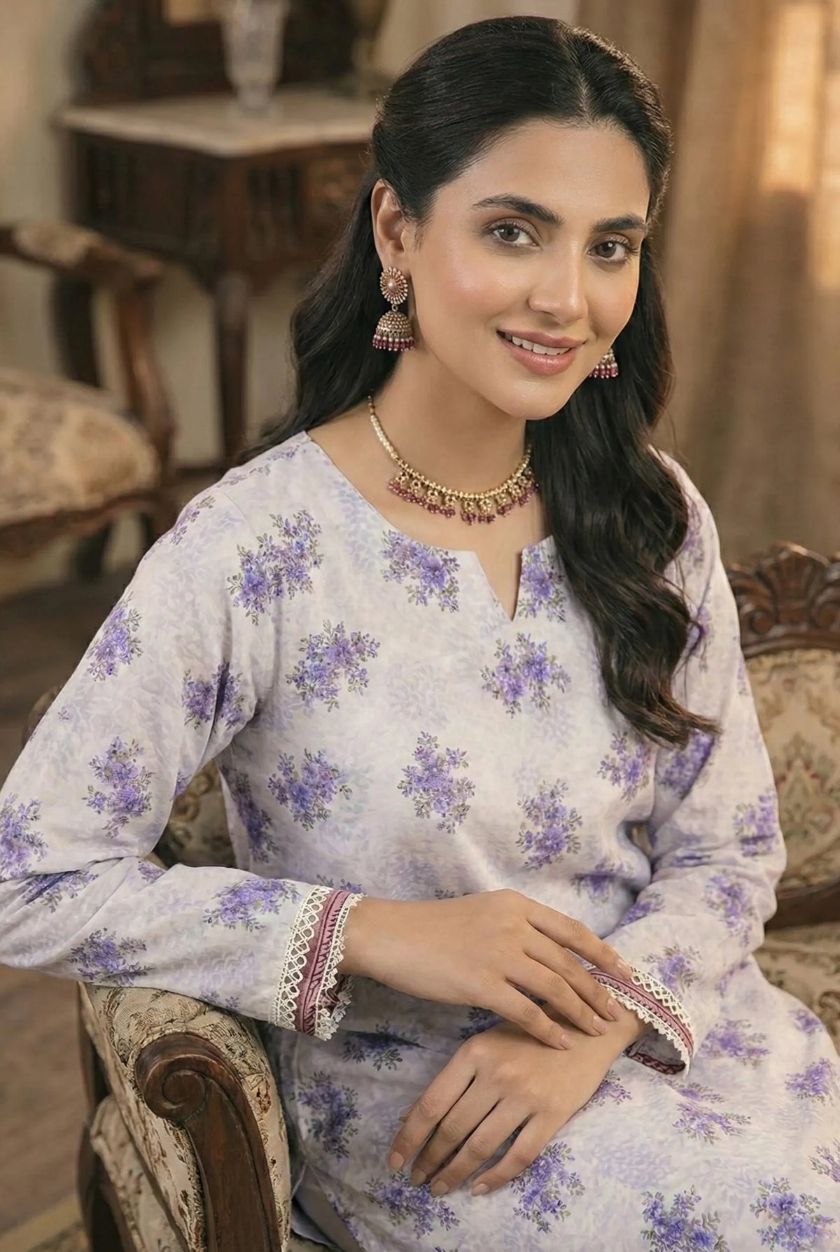 2 Piece Printed Viscose D9