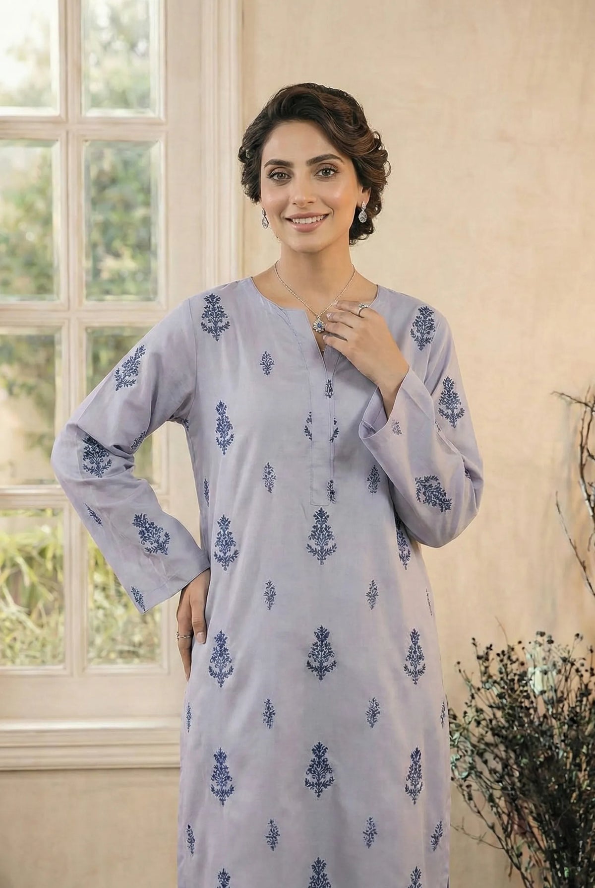 2 Piece Printed Viscose D8