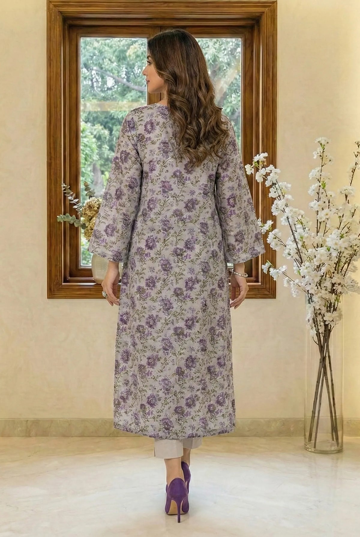 2 Piece Printed Viscose D6