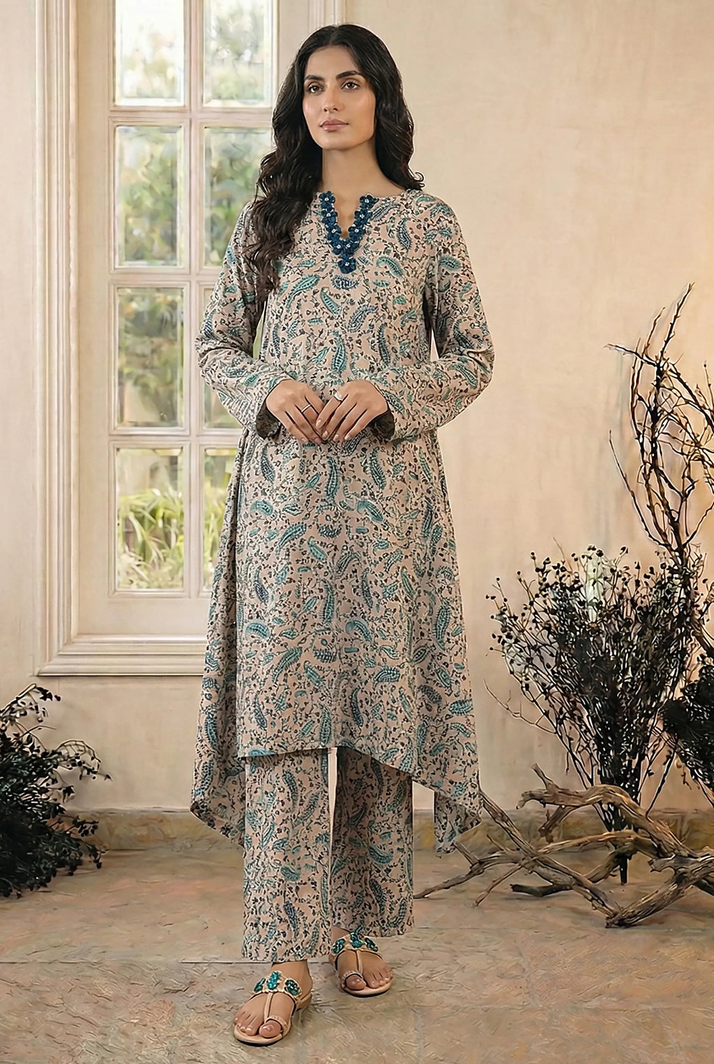 2 Piece Printed Viscose D15