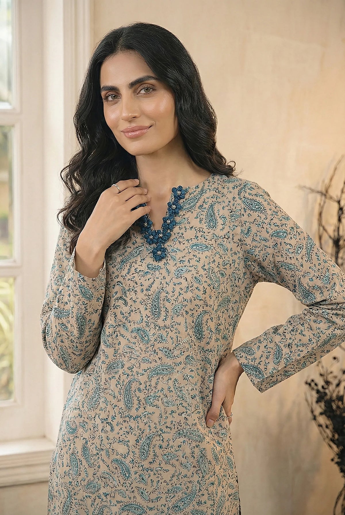 2 Piece Printed Viscose D15