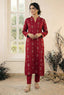2 Piece Embroidered Dhanak D2