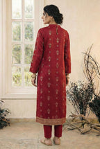 2 Piece Embroidered Dhanak D2
