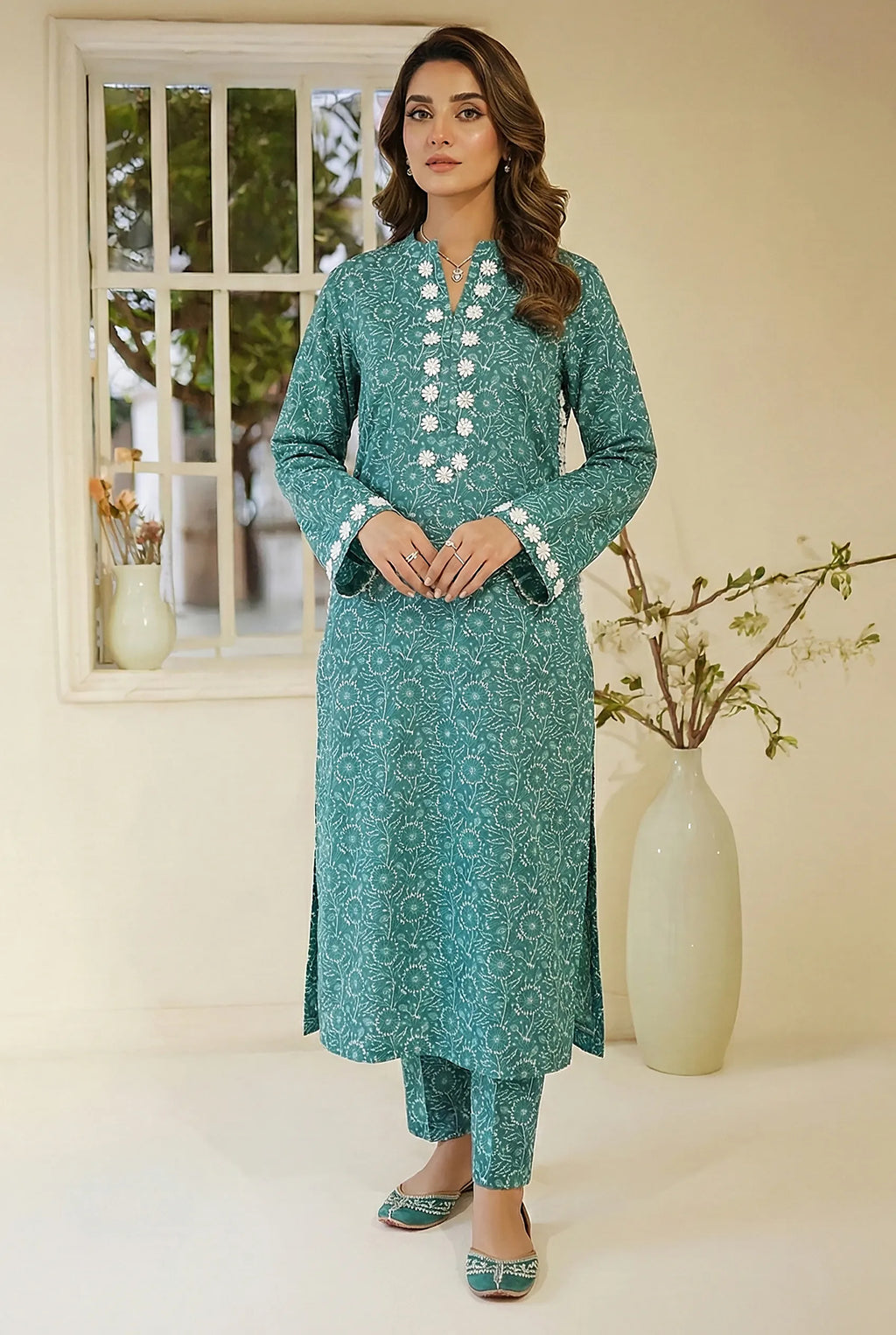 2 Piece Printed Viscose D1