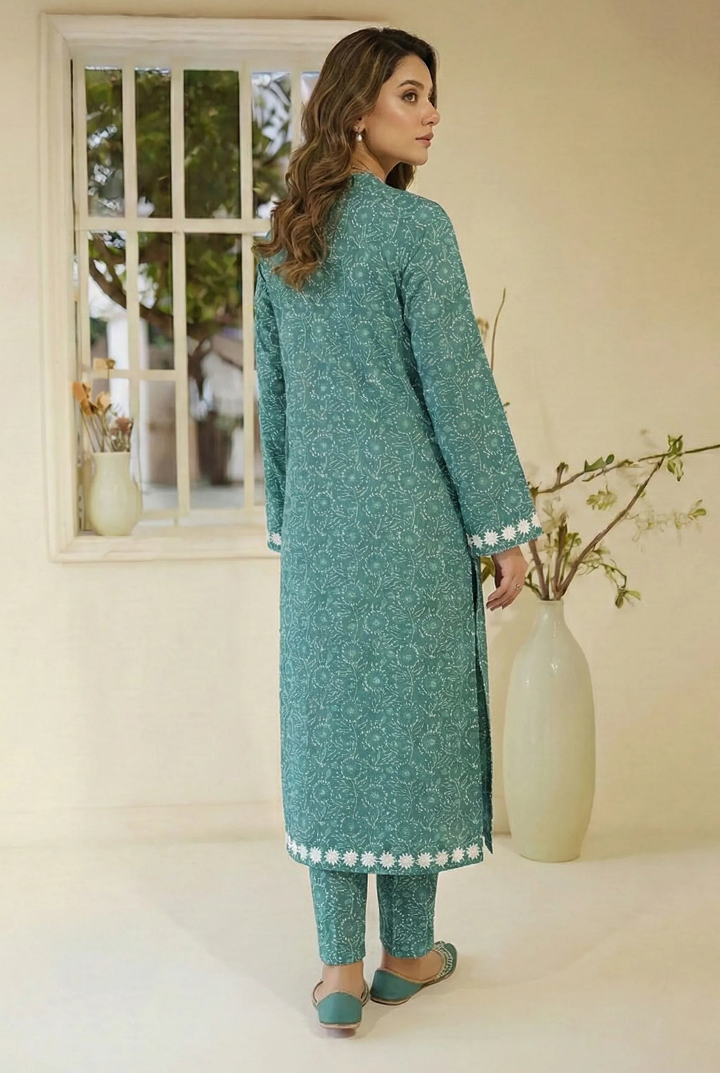 2 Piece Printed Viscose D1