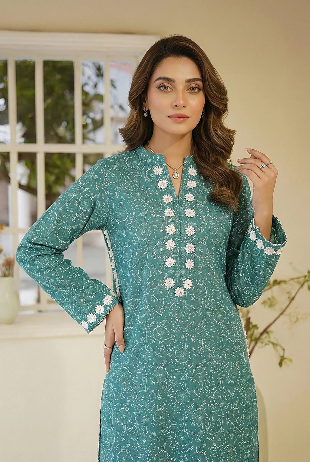 2 Piece Printed Viscose D1