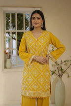 2 Piece Embroidered Dhanak D3
