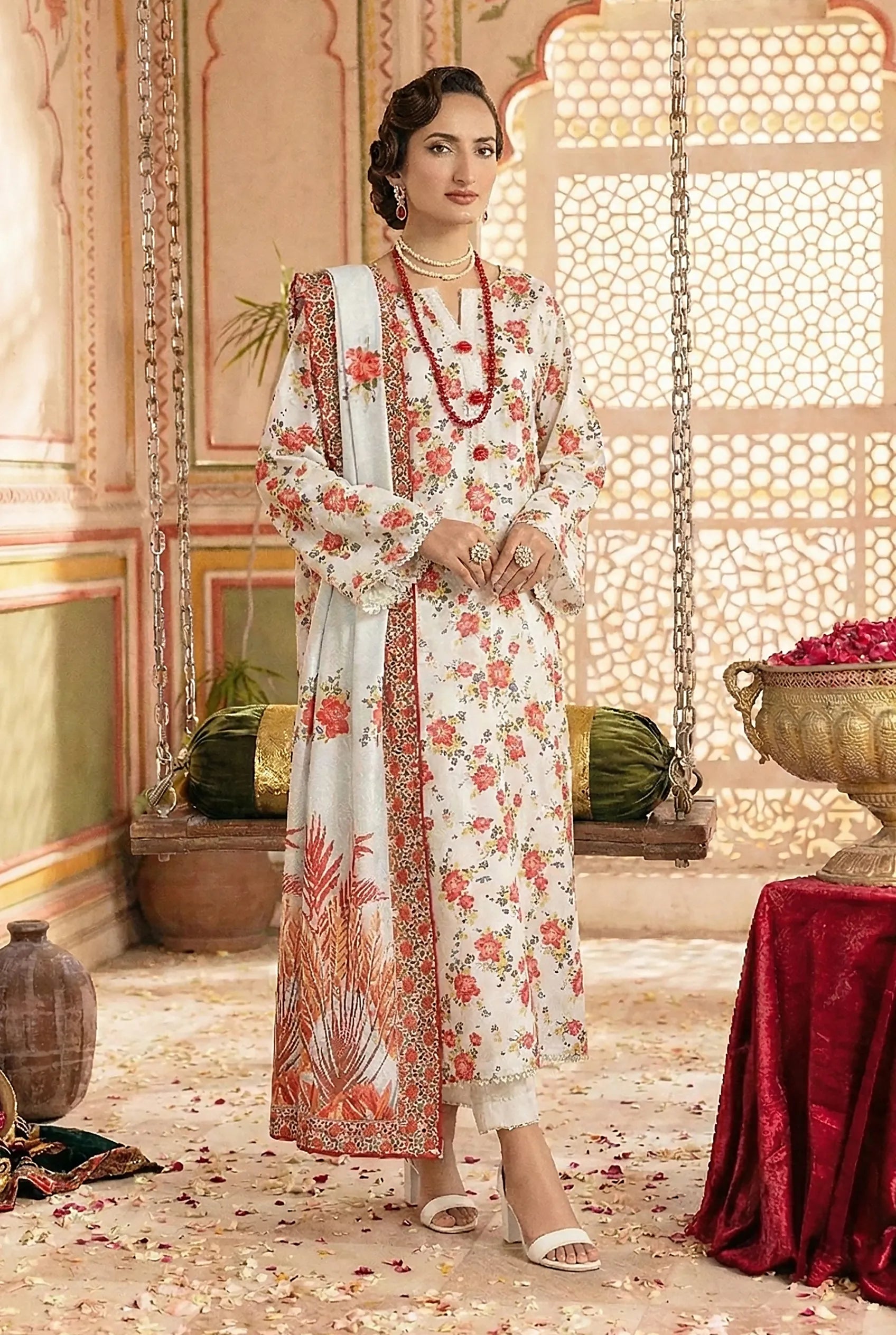 3 Piece Printed Khaddar D12 Main image