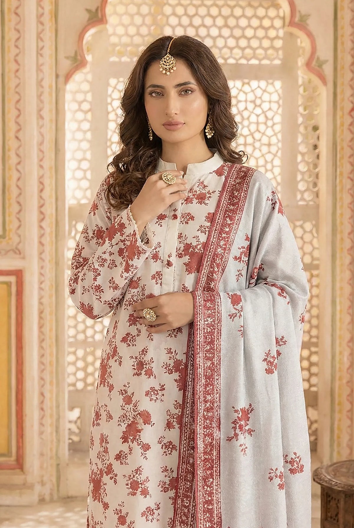 3 Piece Printed Khaddar D15
