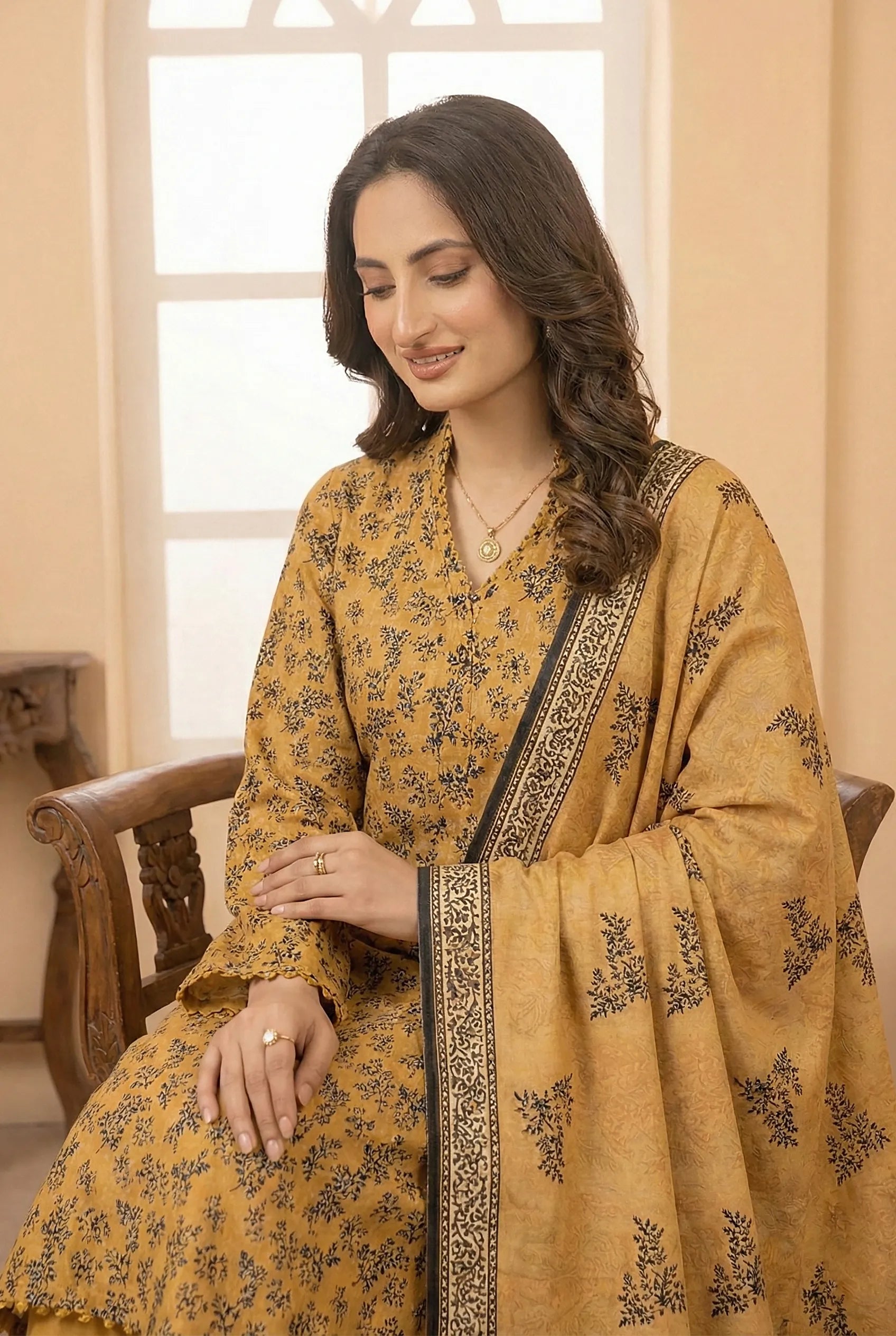 3 Piece Printed Khaddar D11