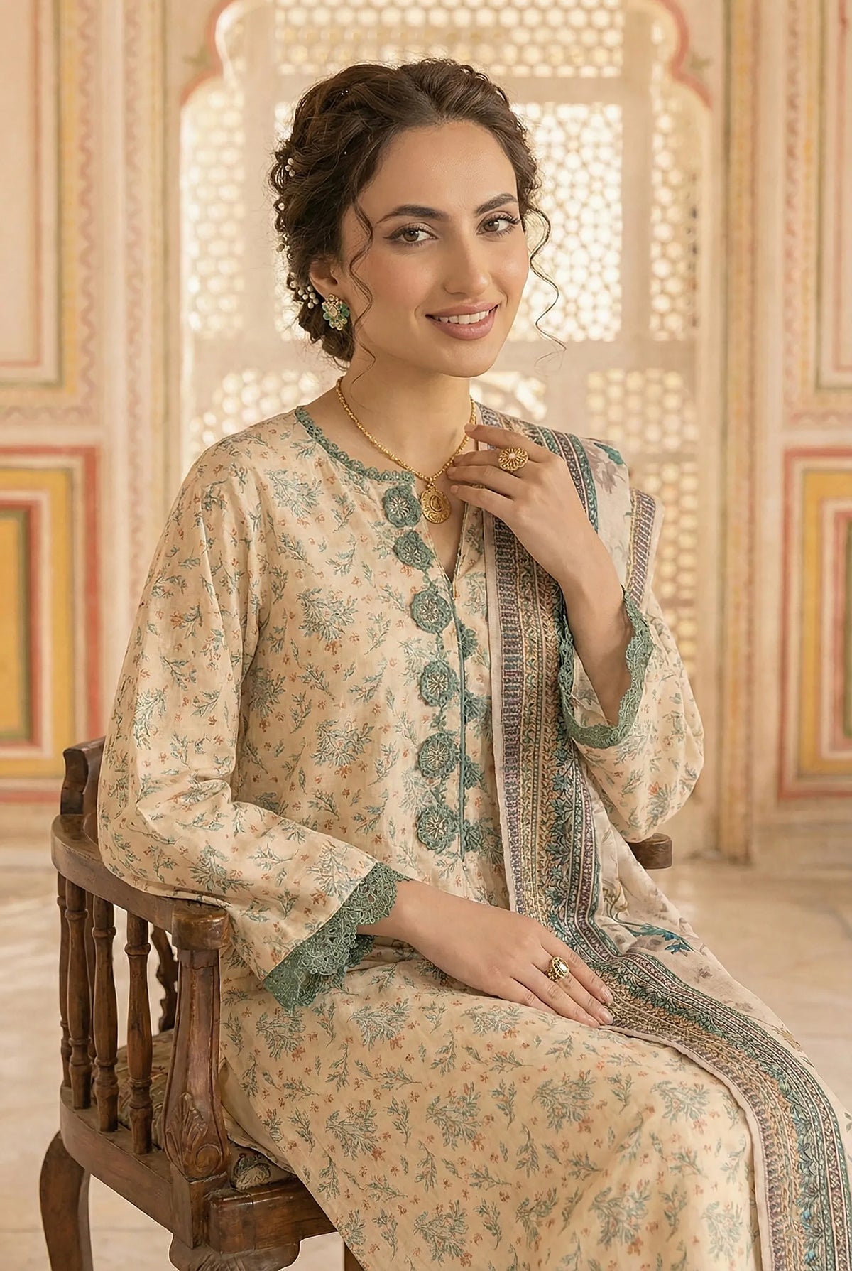 3 Piece Printed Khaddar D8