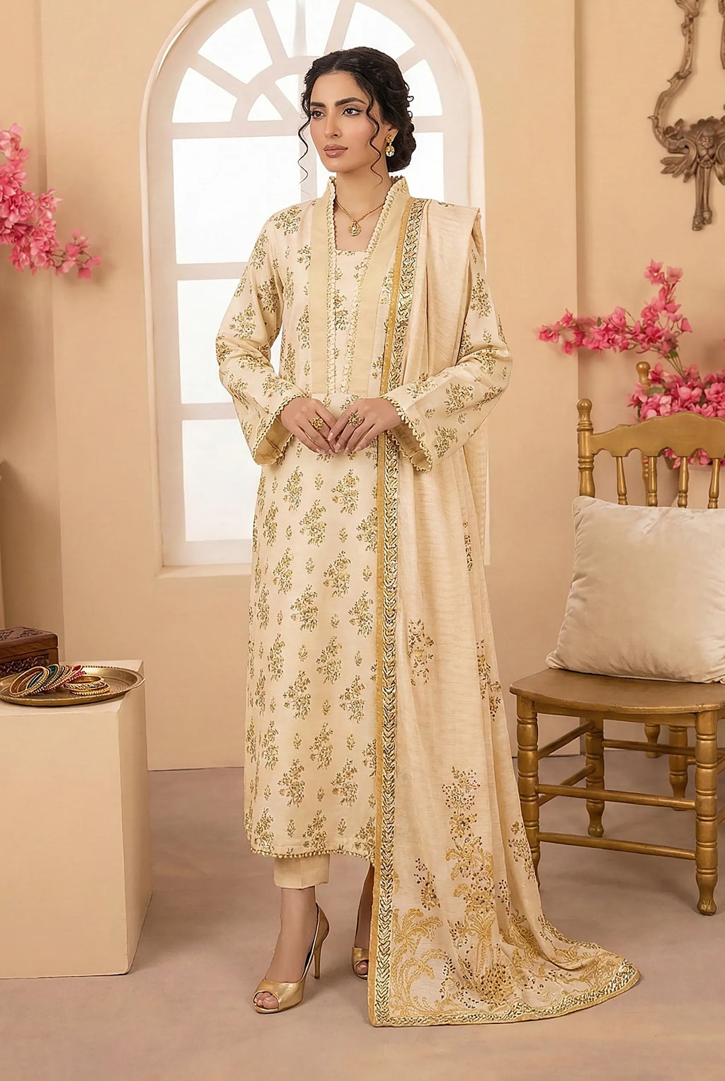 3 Piece Printed Khaddar D7