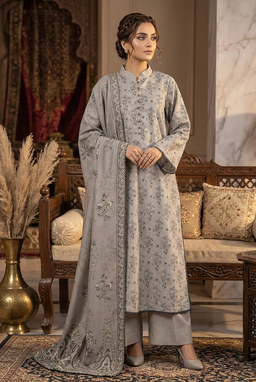 3 Piece Printed Khaddar D5