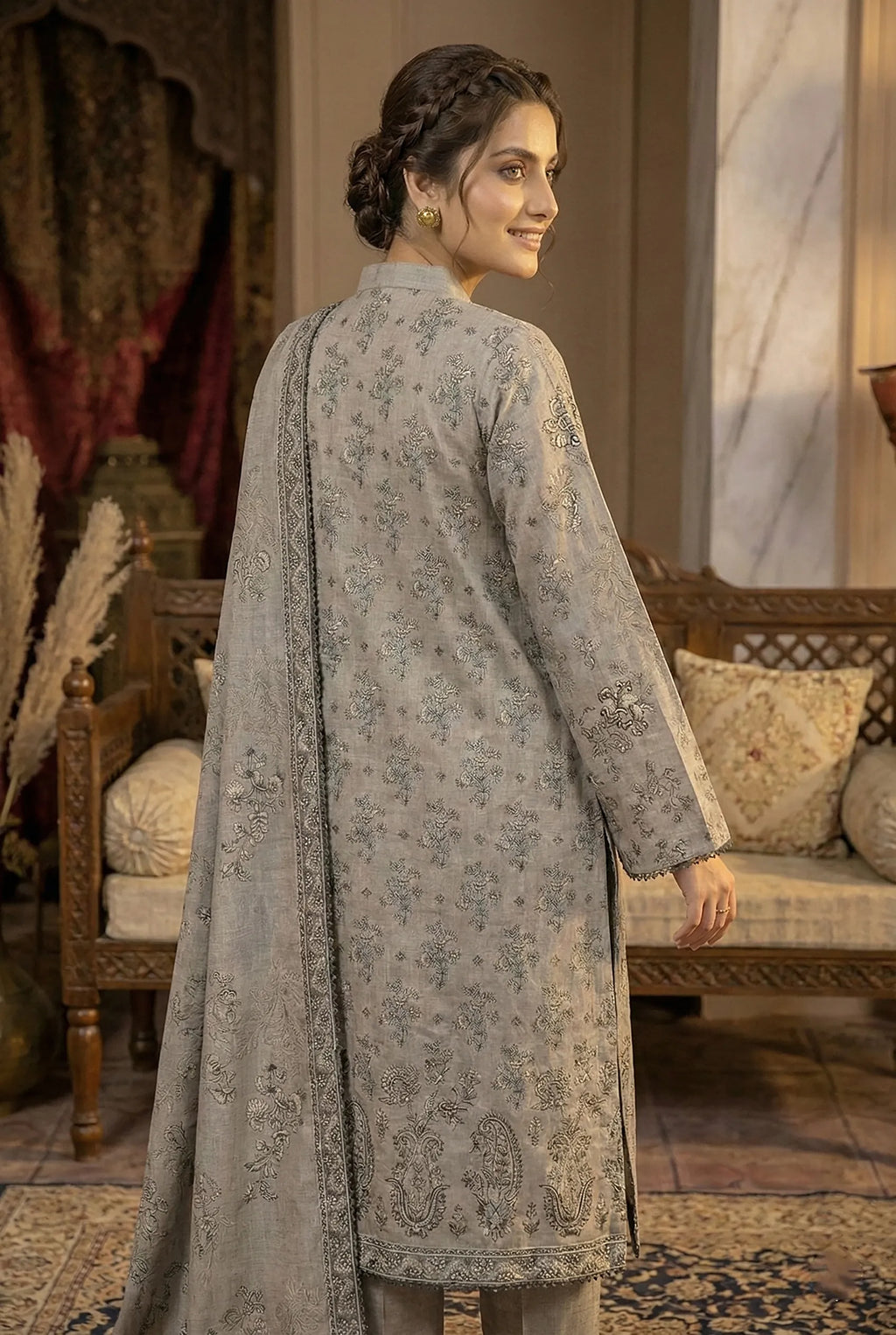 3 Piece Printed Khaddar D5