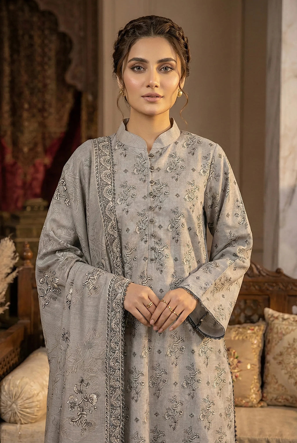 3 Piece Printed Khaddar D5