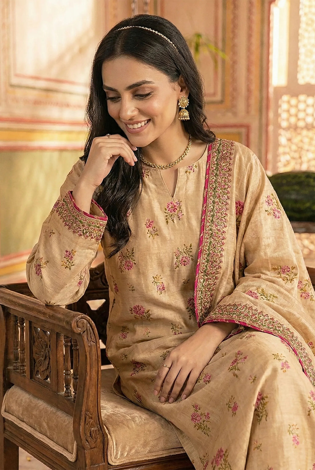 3 Piece Printed Khaddar D14
