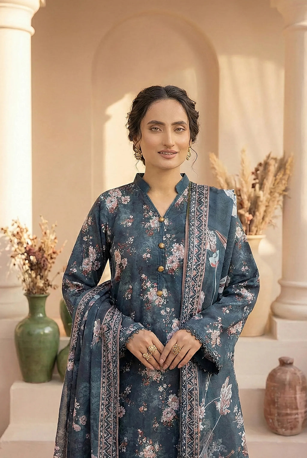 3 Piece Printed Khaddar D13