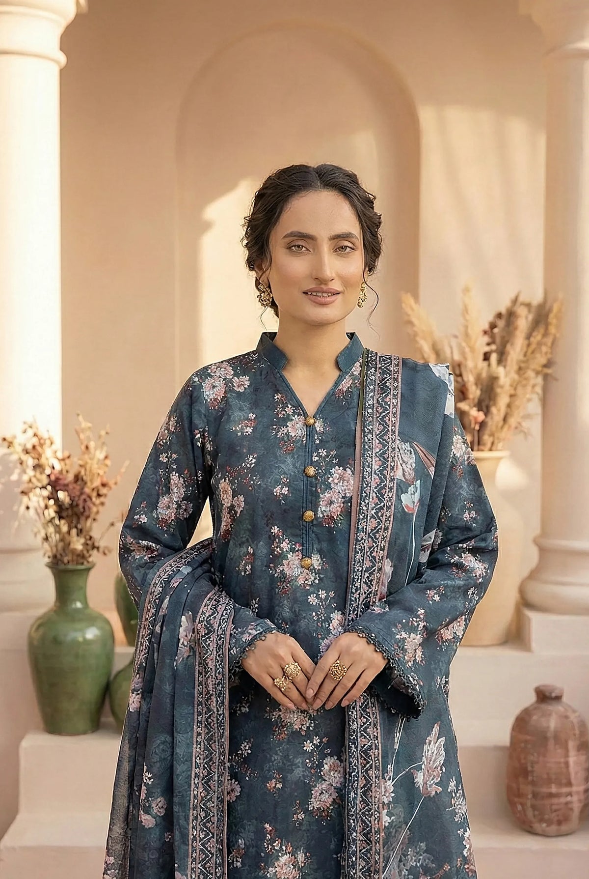 3 Piece Printed Khaddar D13