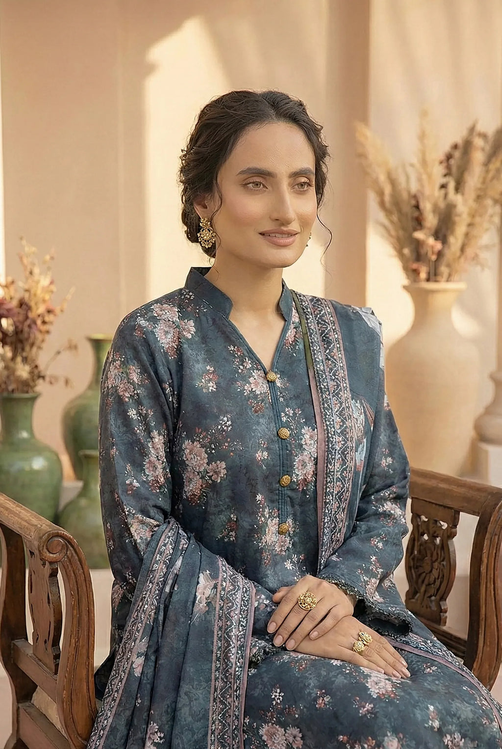 3 Piece Printed Khaddar D13