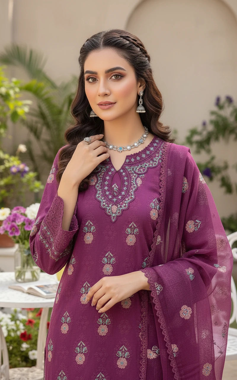 Gul-e-Sehar Embroidered Lawn D11