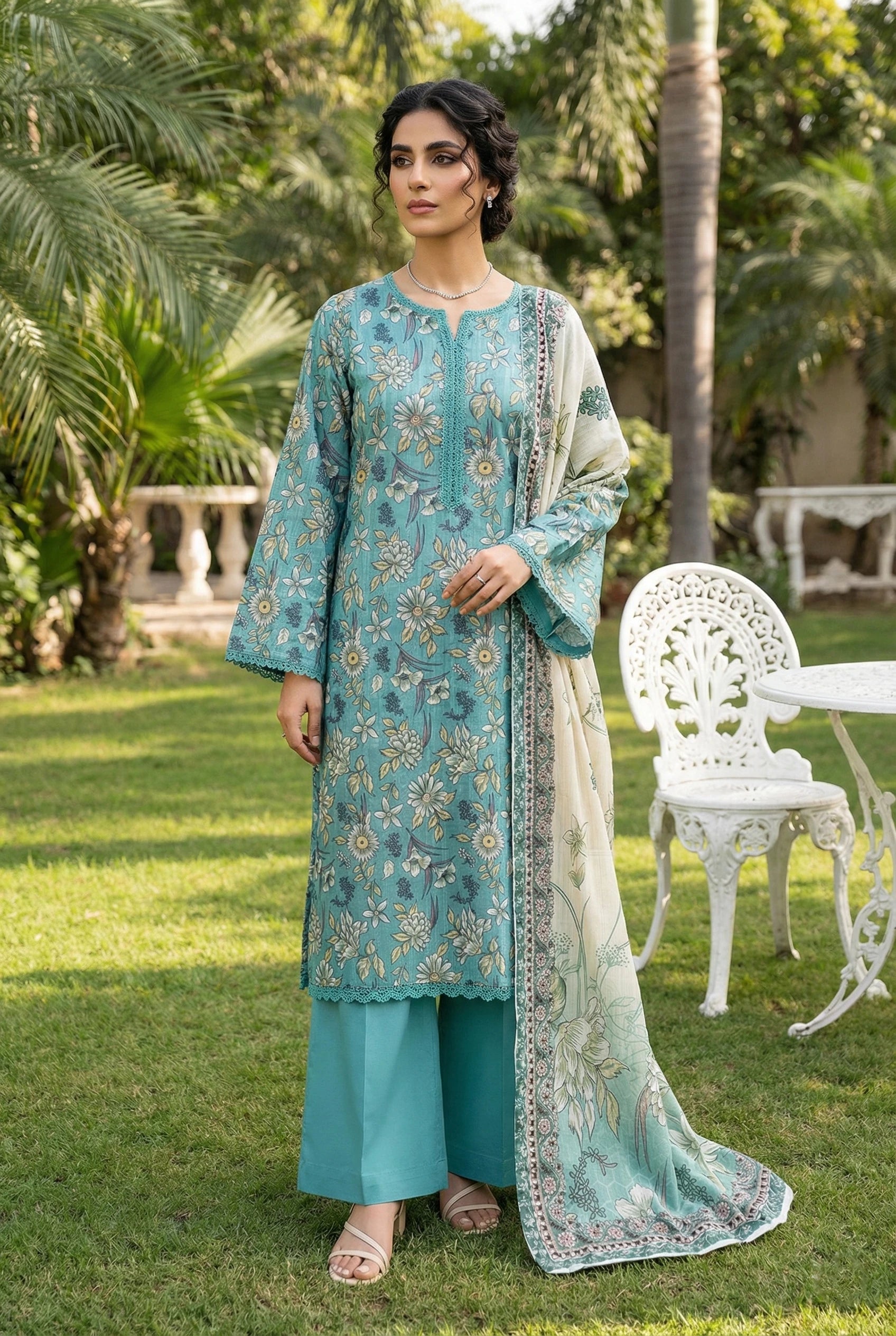 Bagh-e-Iram Jacquard Lawn D12 Main image
