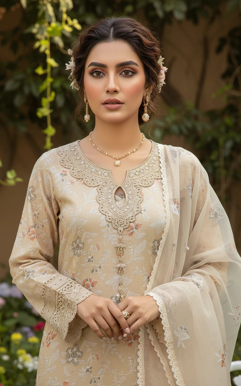 Gul-e-Sehar Embroidered Lawn D12