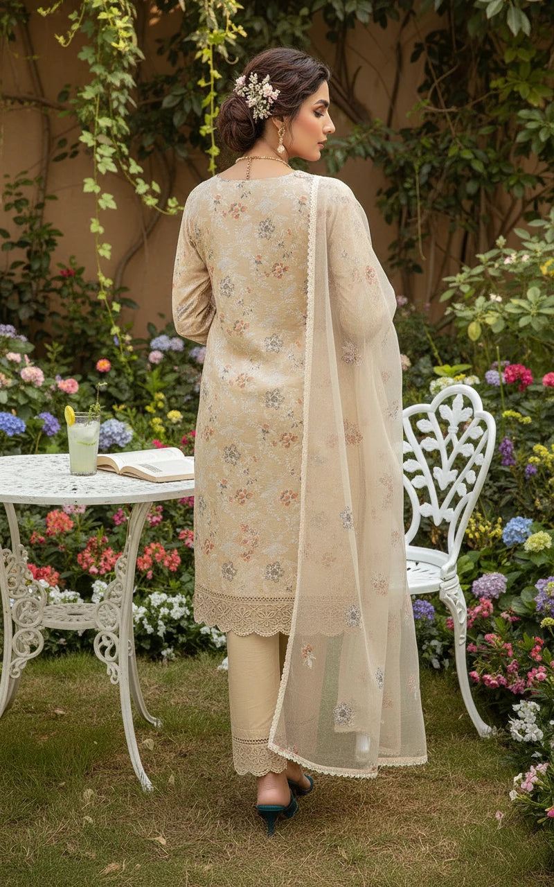 Gul-e-Sehar Embroidered Lawn D12