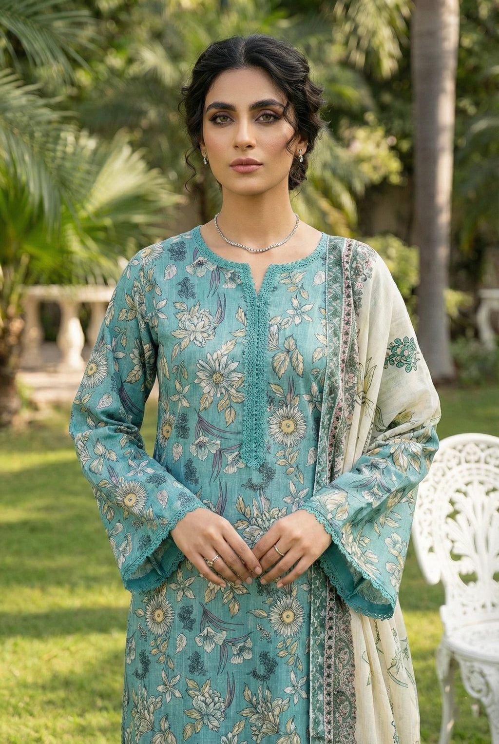 Bagh-e-Iram Jacquard Lawn D12