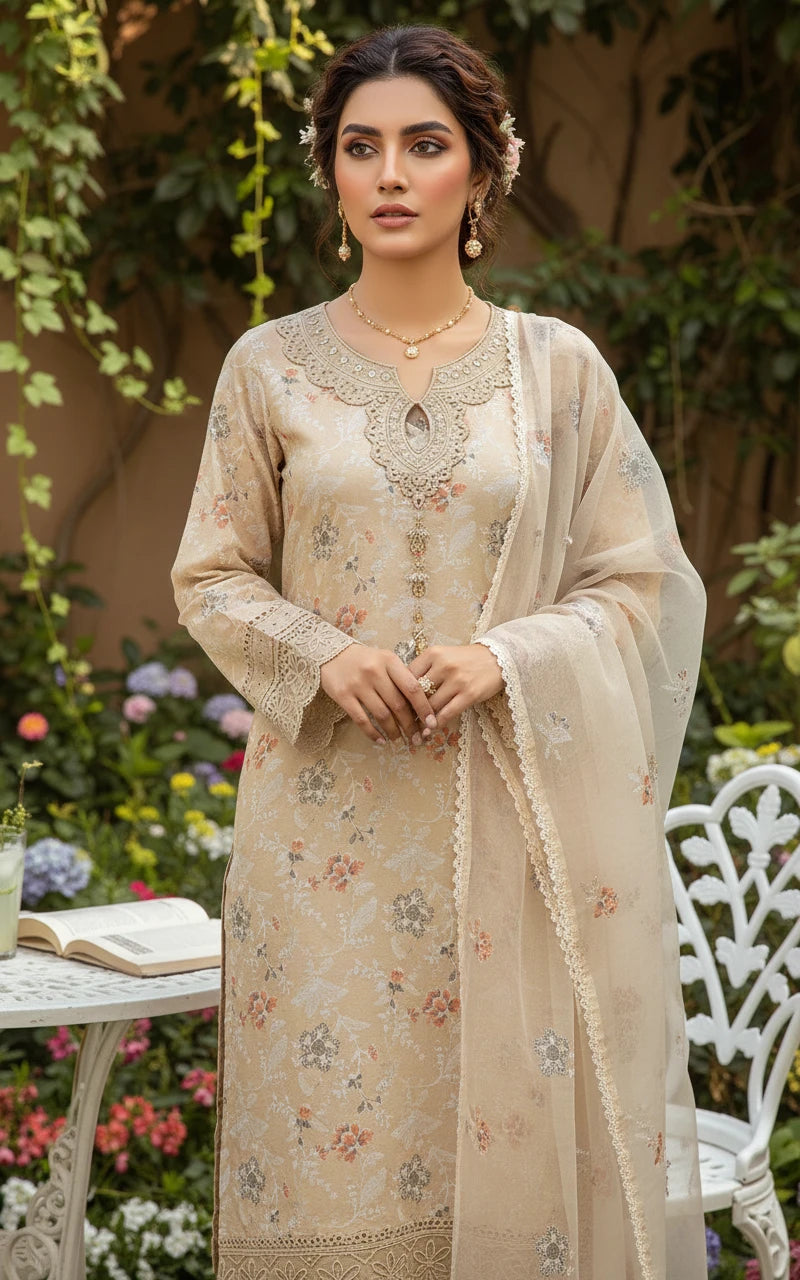 Gul-e-Sehar Embroidered Lawn D12