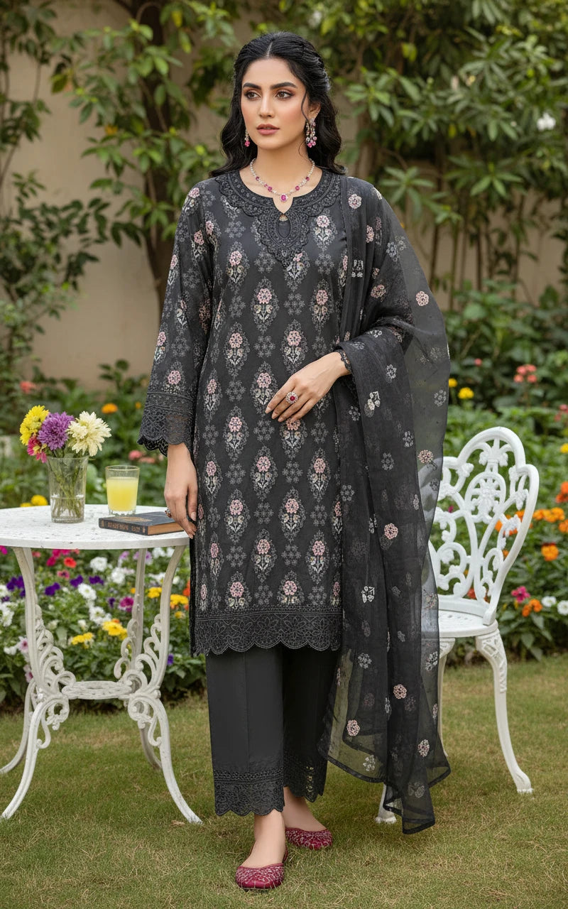 Gul-e-Sehar Embroidered Lawn D13