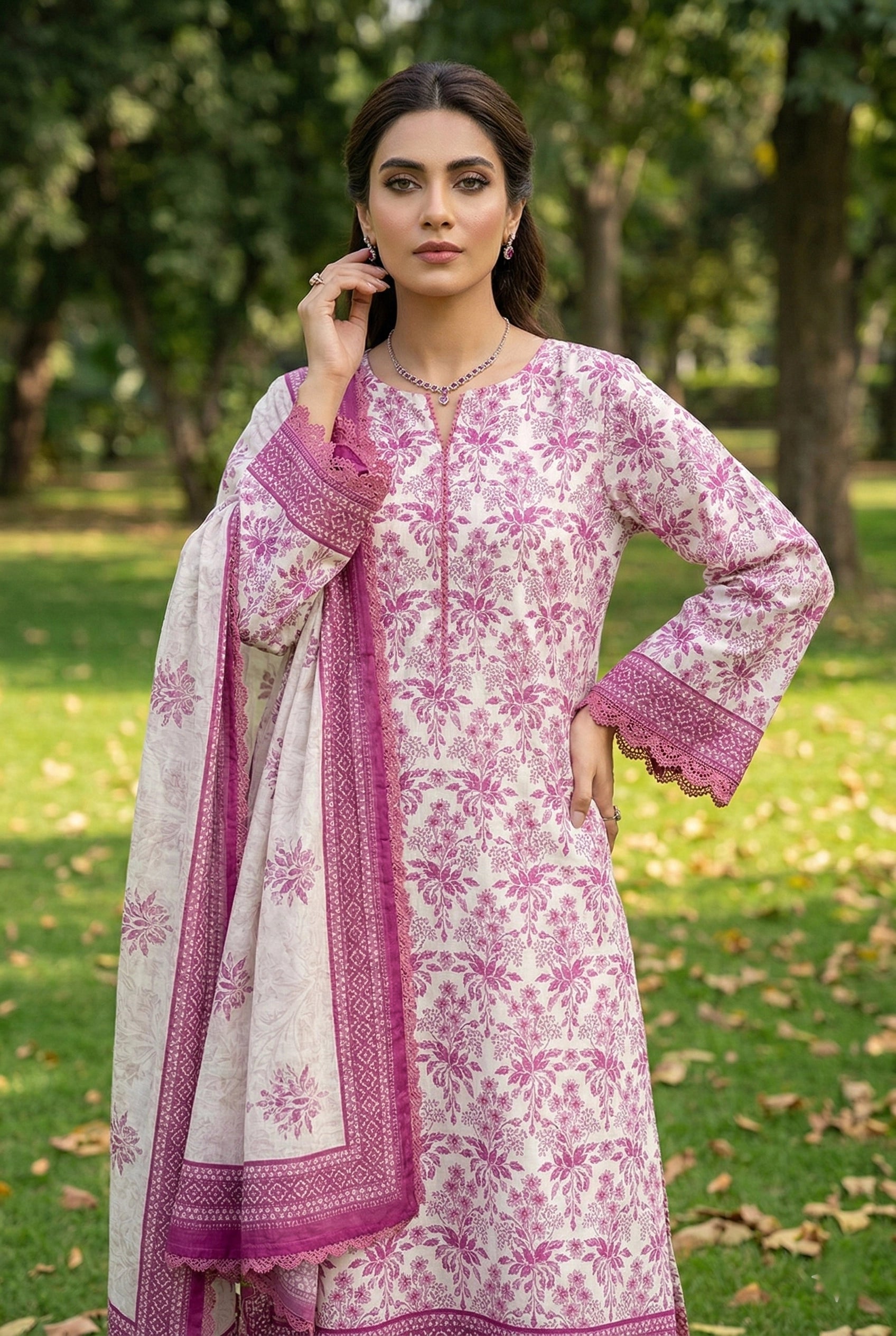Gul-e-Bahar Printed Lawn D15