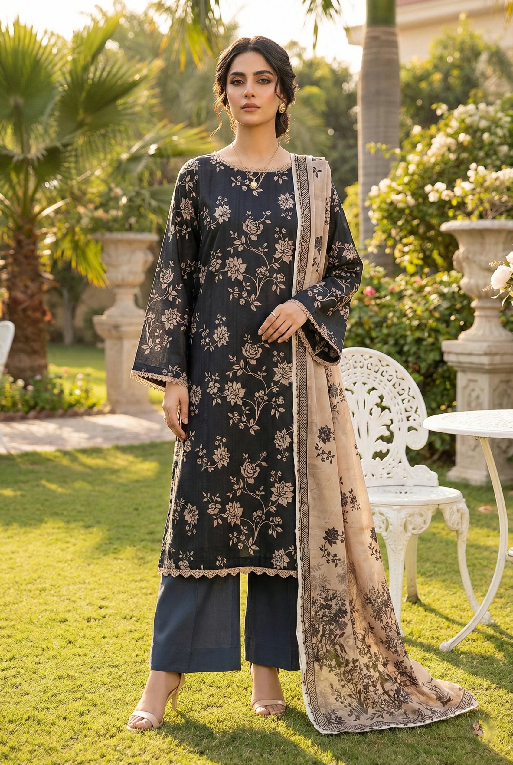 Bagh-e-Iram Jacquard Lawn D16 Main image