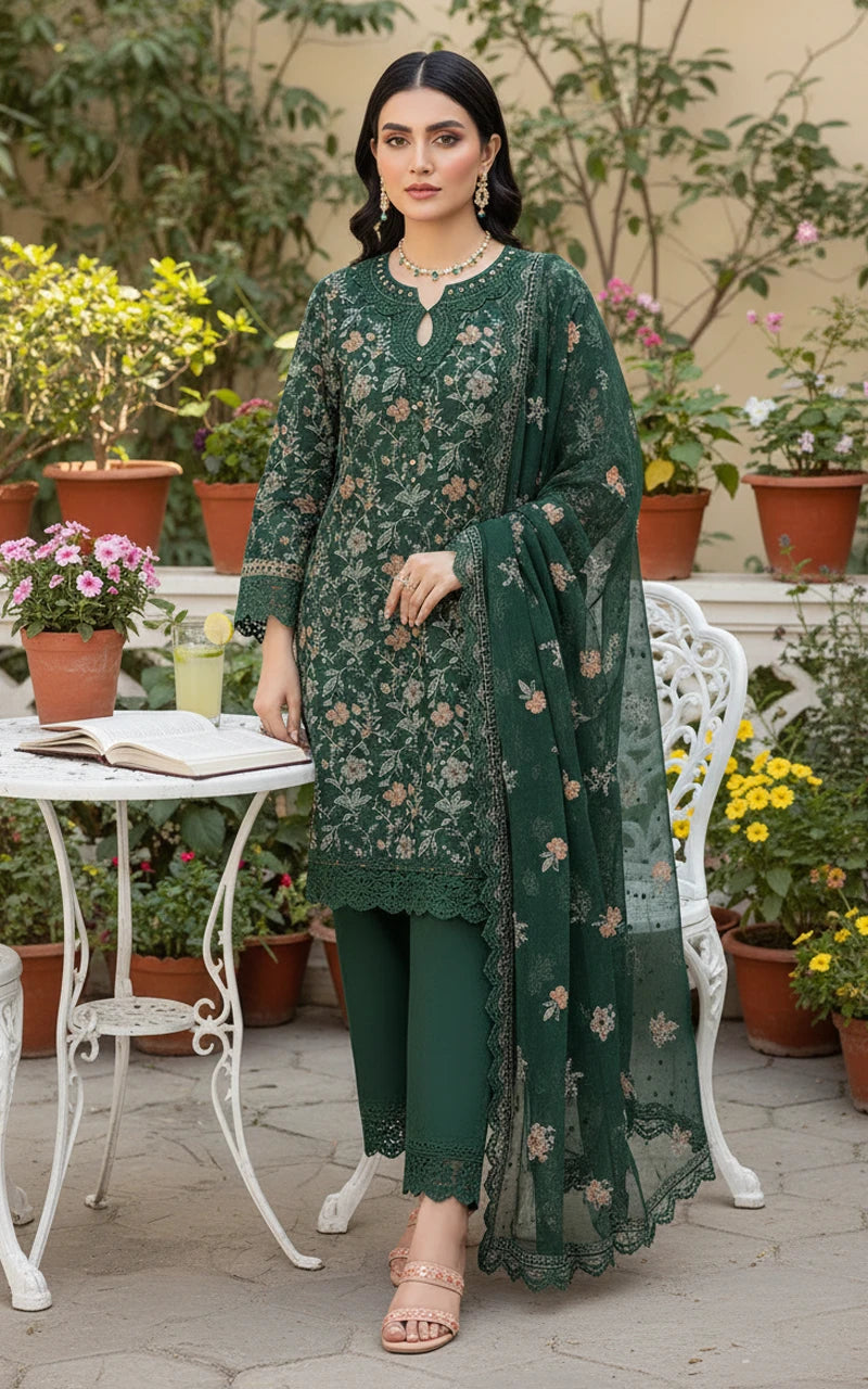 Gul-e-Sehar Embroidered Lawn D16