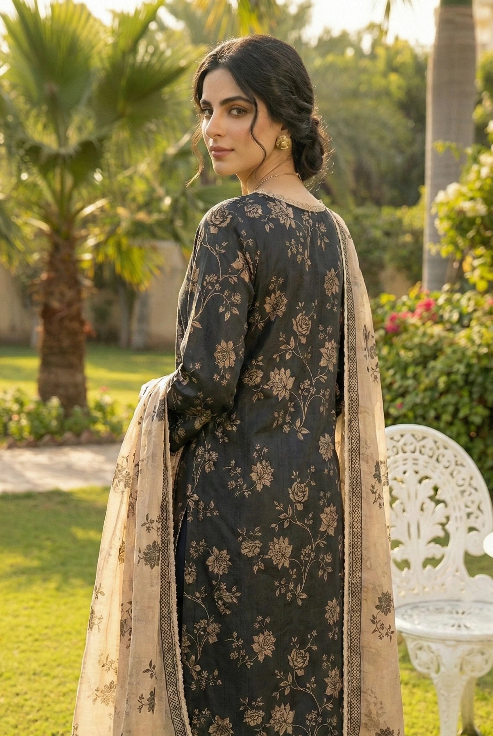 Bagh-e-Iram Jacquard Lawn D16 Secondary image