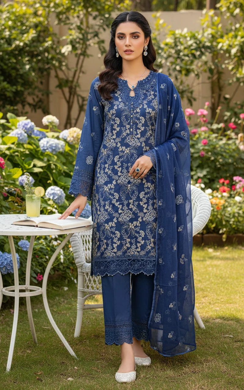 Gul-e-Sehar Embroidered Lawn D18