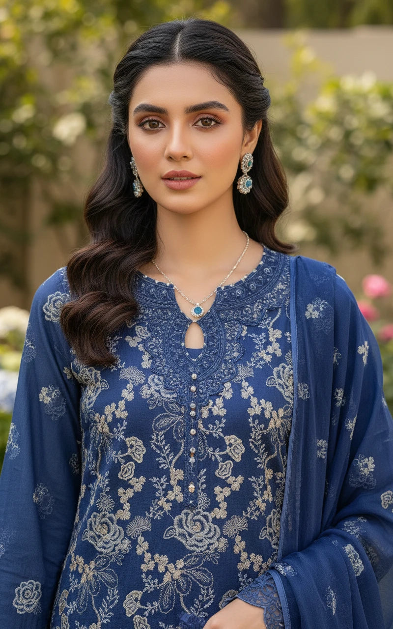 Gul-e-Sehar Embroidered Lawn D18