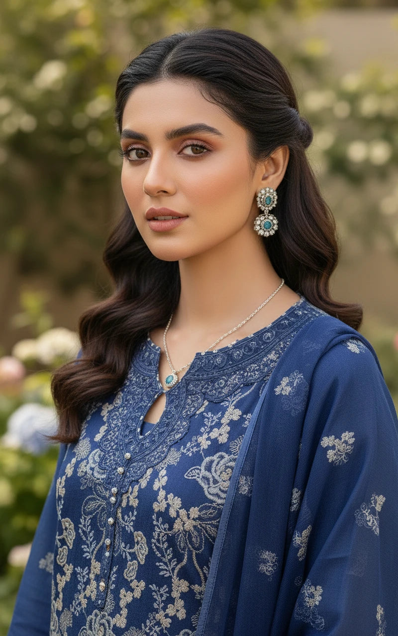 Gul-e-Sehar Embroidered Lawn D18