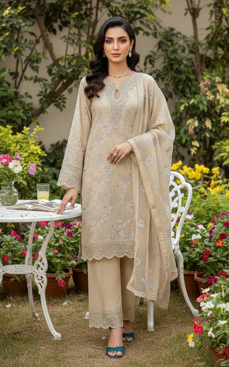 Gul-e-Sehar Embroidered Lawn D19 Main image