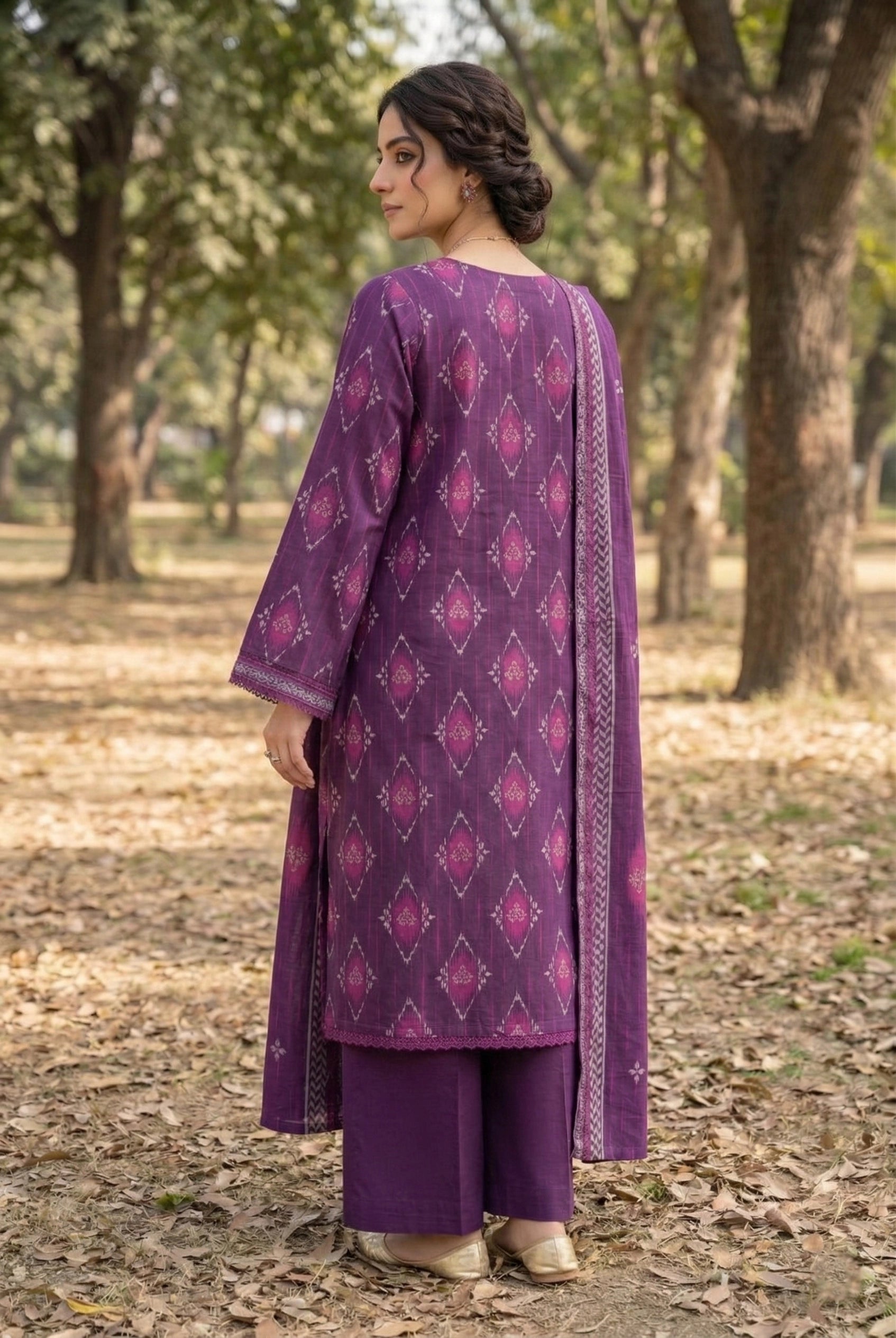 Gul-e-Bahar Printed Lawn D1 Secondary image