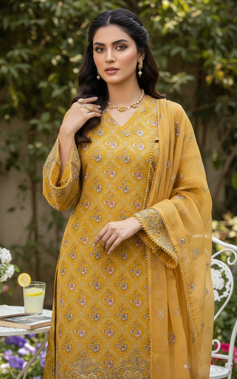 Gul-e-Sehar Embroidered Lawn D20