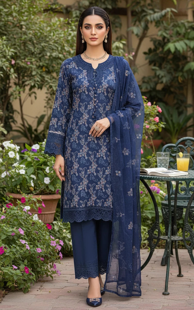 Gul-e-Sehar Embroidered Lawn D2