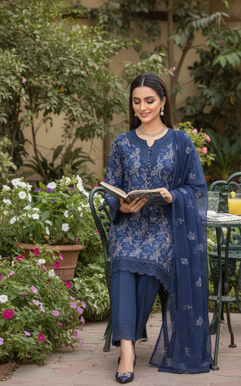 Gul-e-Sehar Embroidered Lawn D2