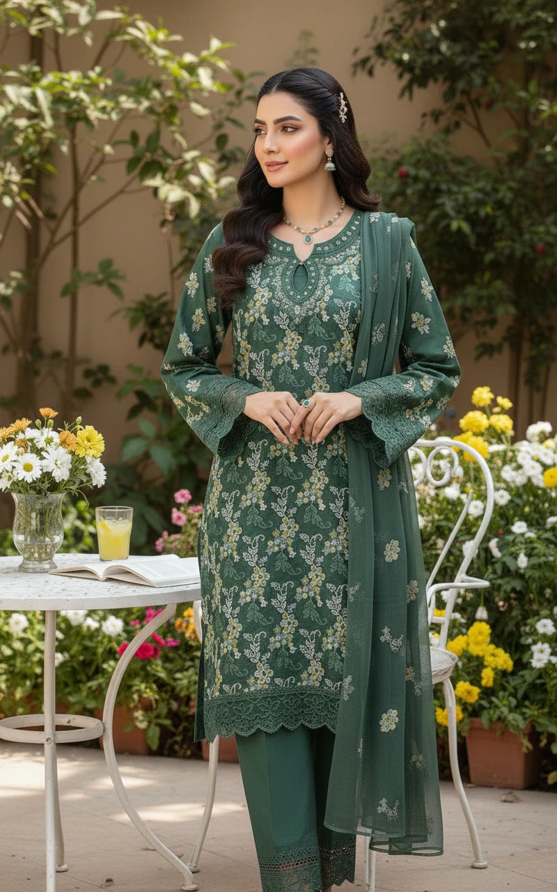 Gul-e-Sehar Embroidered Lawn D4