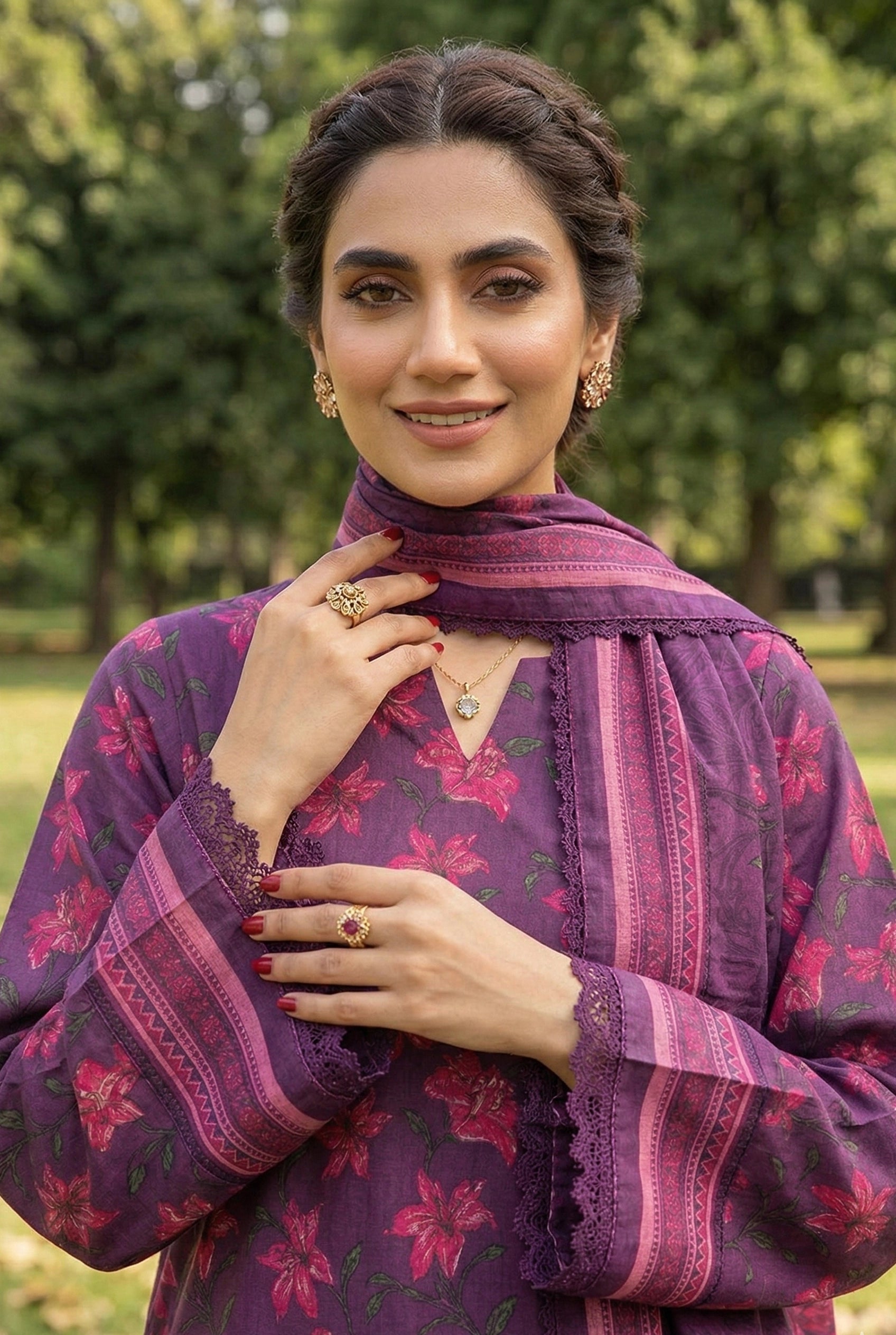 Gul-e-Bahar Printed Lawn D5