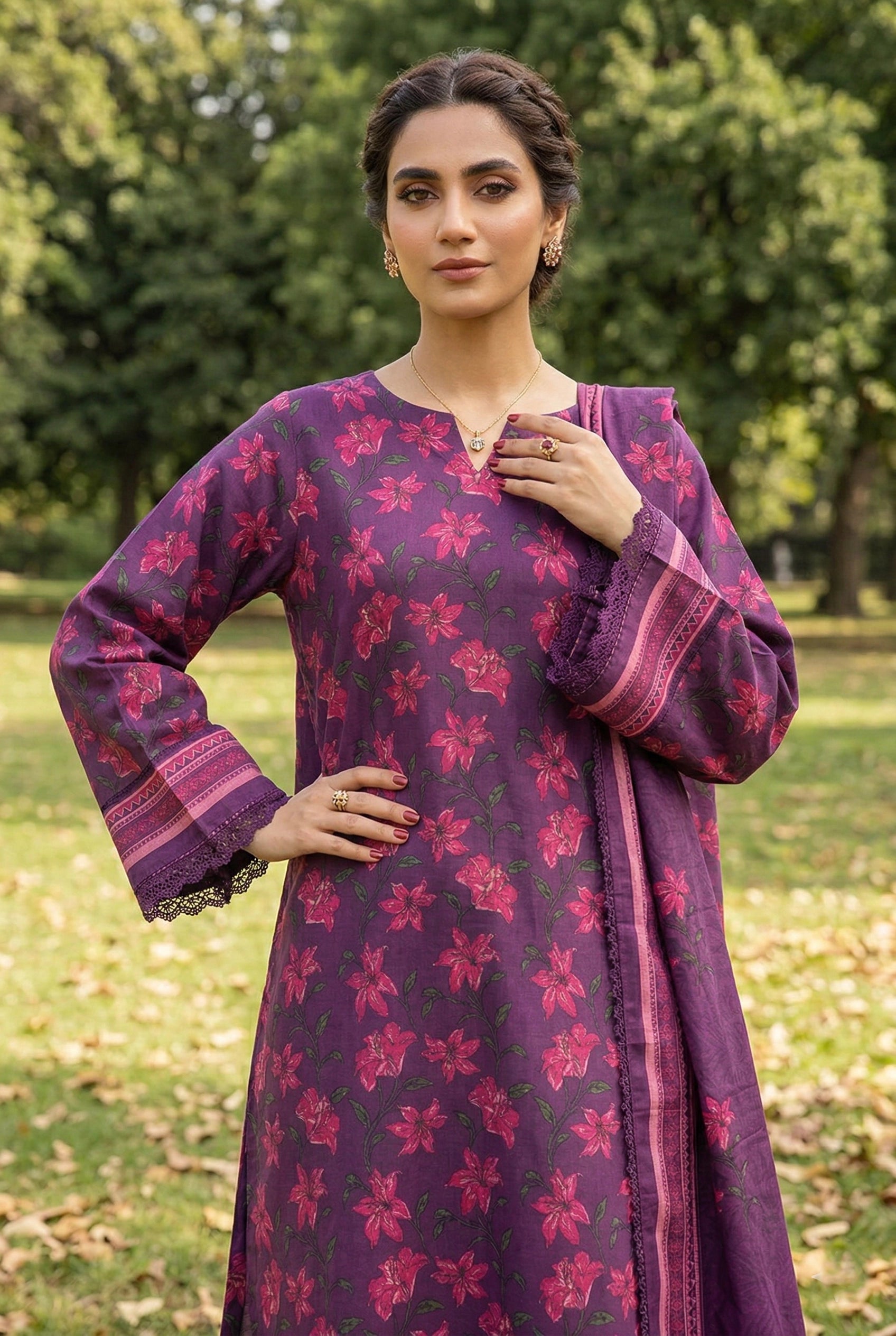 Gul-e-Bahar Printed Lawn D5