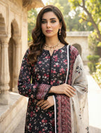 Saqafat Unstitched Lawn D6