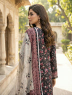 Saqafat Unstitched Lawn D6