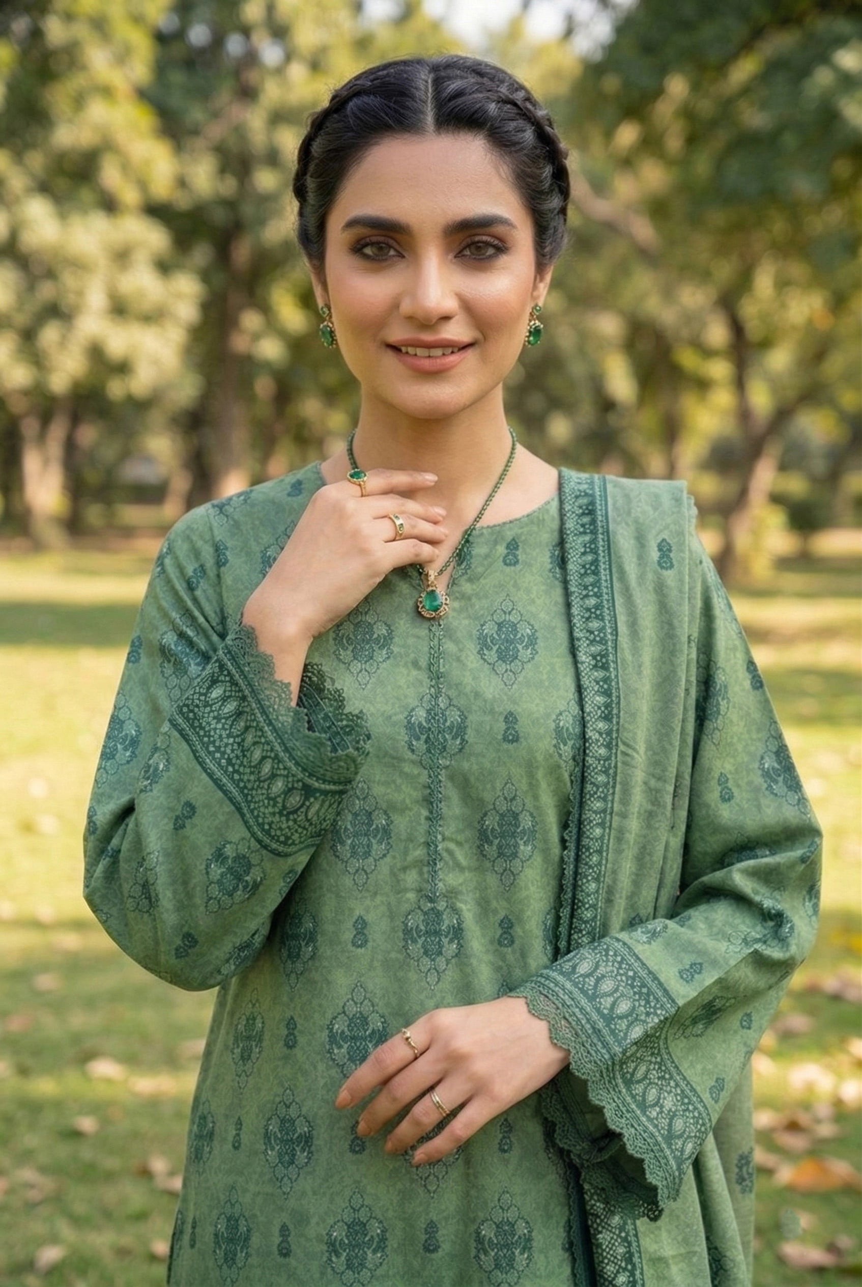 Gul-e-Bahar Printed Lawn D8 Secondary image